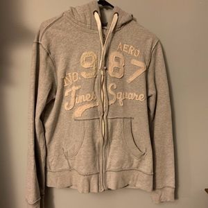 Aeropostale’s Gray Zip Up Hoodie Jacket
